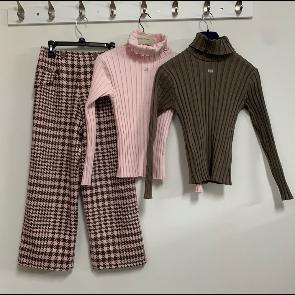 Lili Gaufrette Knit pants with 2 matching shirts